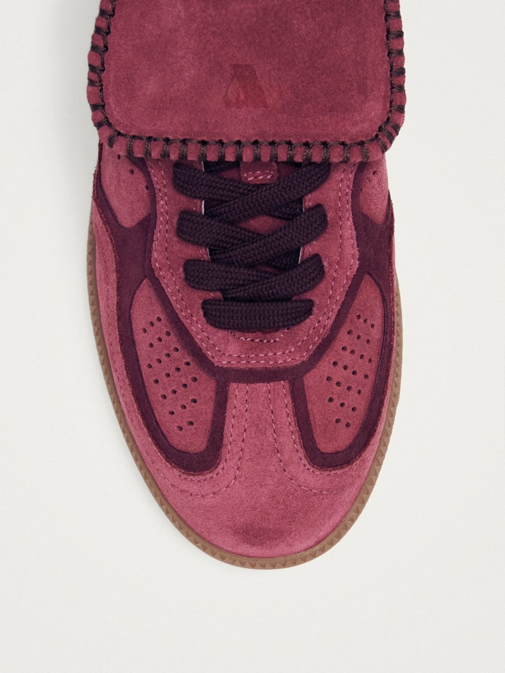 ALOHAS Burgundy Suede Unisex Sneakers Size 8 Men/ Size 10 Women - Picture 2 of 9